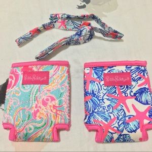 BUNDLE✨ 2 Lilly Pulitzer Koozies + Sunglass Strap